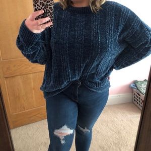 Chenille Ribbed Sweater